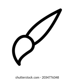 paint brush icon or logo isolated sign symbol vector illustration - high quality black style vector icons
