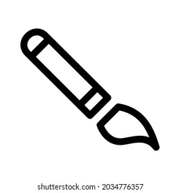 paint brush icon or logo isolated sign symbol vector illustration - high quality black style vector icons
