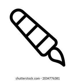 paint brush icon or logo isolated sign symbol vector illustration - high quality black style vector icons
