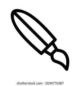 paint brush icon or logo isolated sign symbol vector illustration - high quality black style vector icons

