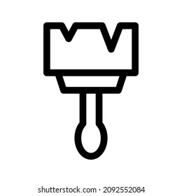 paint brush icon or logo isolated sign symbol vector illustration - high quality black style vector icons
