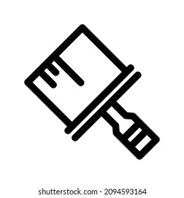 paint brush icon or logo isolated sign symbol vector illustration - high quality black style vector icons
