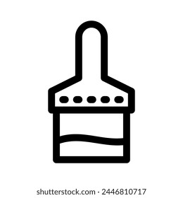 paint brush icon or logo isolated sign symbol vector illustration - high quality black style vector icons
