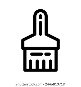 Paint Brush Icon oder Logo Isolated Sign Symbol Vektorillustration - Hochwertige Schwarze Stil Vektor-Icons
