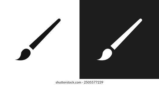 Paint brush icon logo set vector