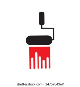 paint brush icon logo vector