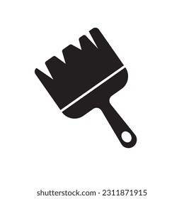 Paint brush icon . Paint brush logo . Vector illustration image