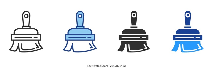 Paint Brush Icon Multiple Style Vector Collection