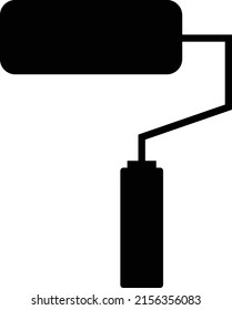 paint brush icon. on white background