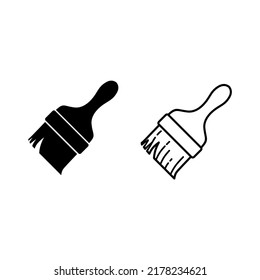 Paint Brush icon on white background