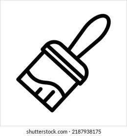 paint brush icon on white background