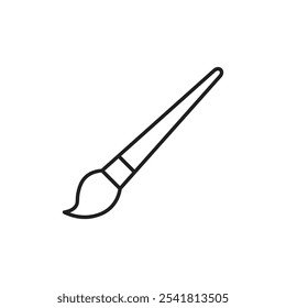 Ícone de pincel de pintura Vetor de contorno para interface do usuário da Web