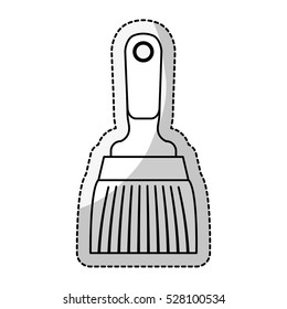 paint brush icon over white background. repairs tools design. vector illustration