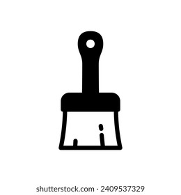 Paint brush icon for painting and coloring
