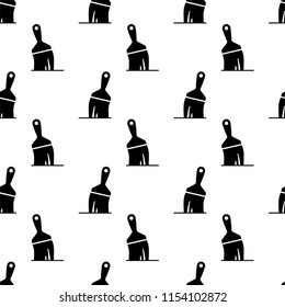 Paint Brush Icon Seamless Pattern Vector Art Illustration