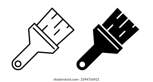 paint brush icon. paint brush icon set
