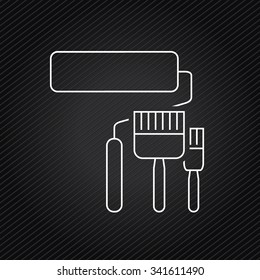 paint brush icon set