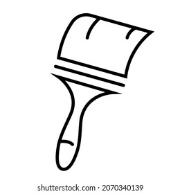 Paint brush icon set, pencil vector isolated design