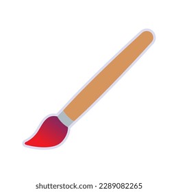 Paint brush icon. sign for mobile concept and web design. vector illustration