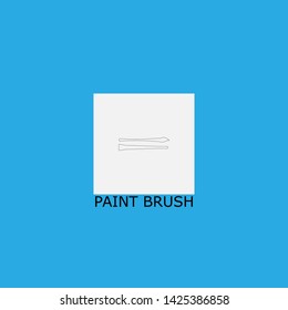 paint brush icon sign signifier vector
