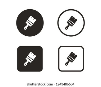 Paint brush icon sign symbol