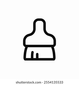 paint brush icon sign vector
