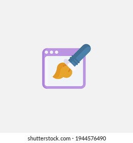 Paint brush icon sign vector,Symbol, logo illustration for web and mobile