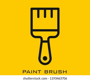 Paint brush icon signs