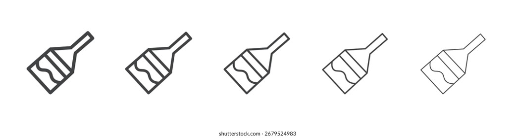 Pinsel Symbol einfache Illustration Sammlung Symbol