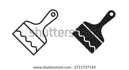 Paint brush icon in simple modern vector format. EPS icon pack