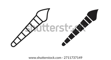 Paint brush icon in simple modern vector format. EPS icon pack