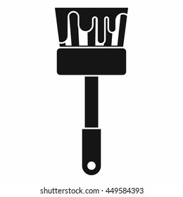 Paint brush icon in simple style isolated vecotr illustration