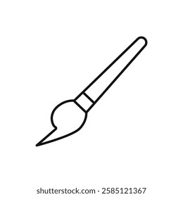Paint brush icon. simple thin line vector icon