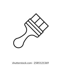 Paint brush icon. simple thin line vector icon