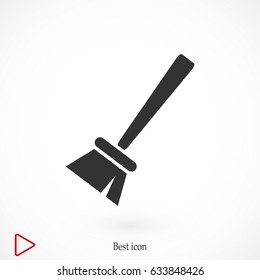 Paint brush icon, stock vector illustration flat design style
