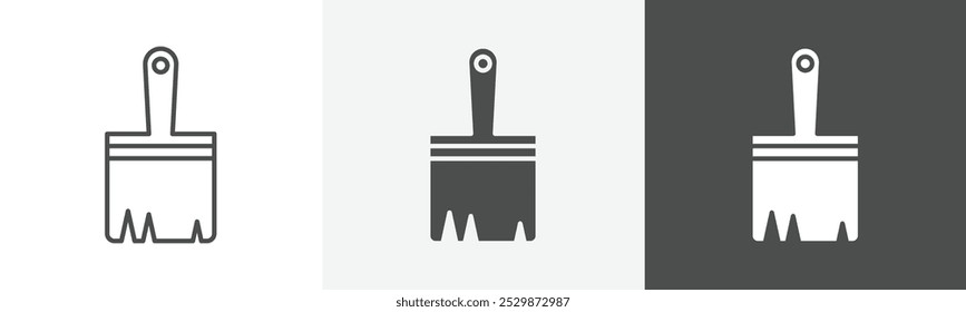 paint brush icon Symbol in isolated background