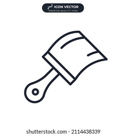 Plantilla de símbolo de icono de pincel para colección de diseño gráfico y web ilustración vectorial