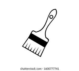 Paint brush icon template color editable. Paint brush symbol vector sign isolated on white background illustration for graphic and web design.