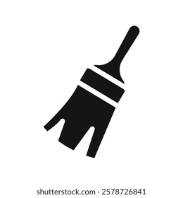 Paint brush icon Thin line art collection