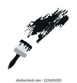 Paint brush icon in trendy flat style isolated on background. Paint brush icon page symbol for your web site design Paint brush icon logo, app, UI. Paint brush icon Vector illustration