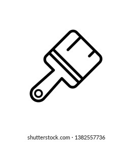 Paint brush icon in trendy flat style isolated on background. Paint brush icon page symbol for your web site design Paint brush icon logo, app, UI. Paint brush icon Vector illustration.