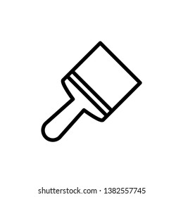 Paint brush icon in trendy flat style isolated on background. Paint brush icon page symbol for your web site design Paint brush icon logo, app, UI. Paint brush icon Vector illustration.