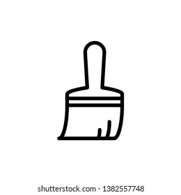 Paint brush icon in trendy flat style isolated on background. Paint brush icon page symbol for your web site design Paint brush icon logo, app, UI. Paint brush icon Vector illustration.