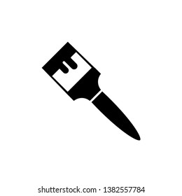 Paint brush icon in trendy flat style isolated on background. Paint brush icon page symbol for your web site design Paint brush icon logo, app, UI. Paint brush icon Vector illustration.