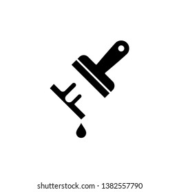 Paint brush icon in trendy flat style isolated on background. Paint brush icon page symbol for your web site design Paint brush icon logo, app, UI. Paint brush icon Vector illustration.