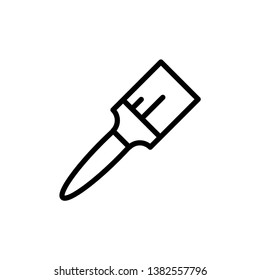 Paint brush icon in trendy flat style isolated on background. Paint brush icon page symbol for your web site design Paint brush icon logo, app, UI. Paint brush icon Vector illustration.