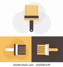 Paint brush icon in trendy flat style design