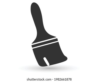Paint brush icon in trendy flat style isolated on background. Paint brush icon page symbol for your web site design Paint brush icon logo, app, UI. Paint brush icon Vector illustration, EPS 10.