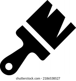Paint brush icon in trendy flat style isolated on background..eps
