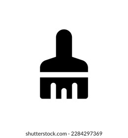 Paint brush icon in trendy flat style isolated on background. Paint brush icon page symbol.